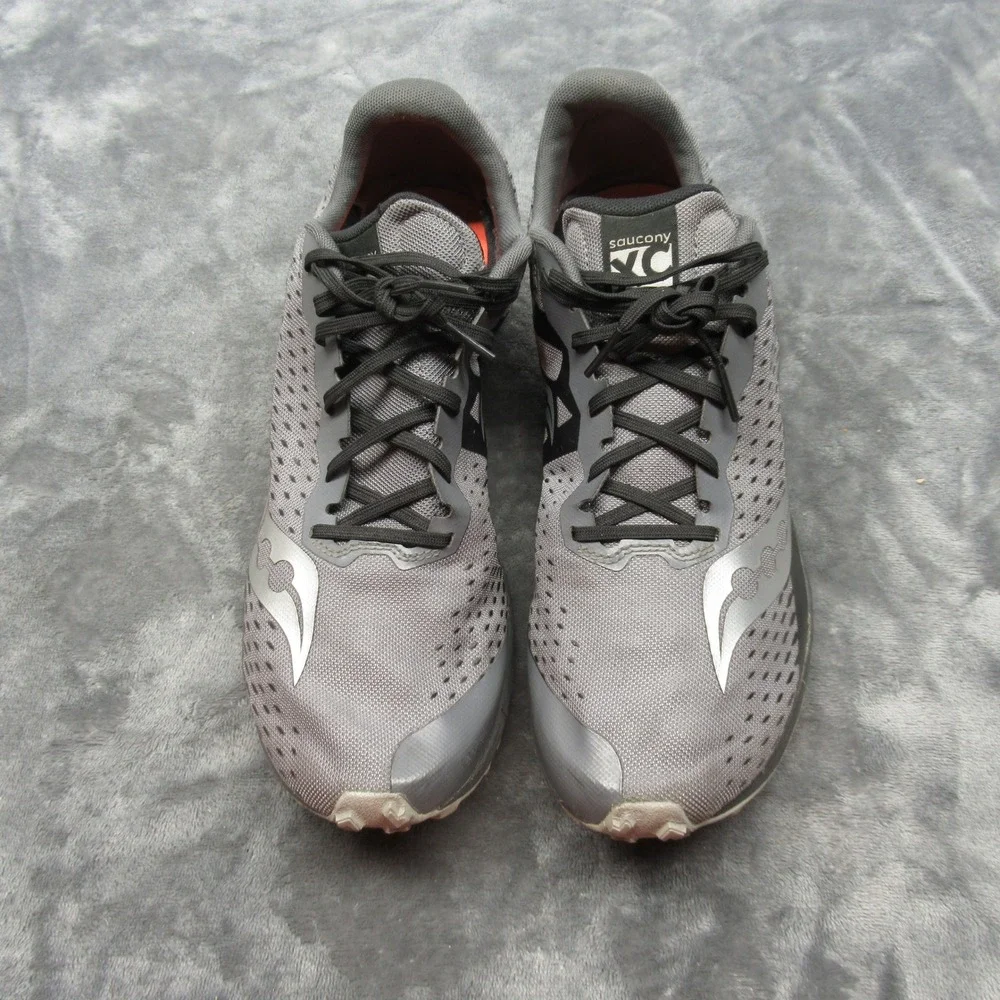 Saucony Running Shoes Men 11 Gray Kilkenny XC8 Cross Country Lightweight Lace-Up
